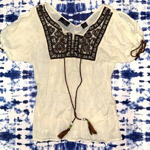 Embellished festival blouse size small